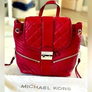 Michael Kors Elisa Backpack - Cherry